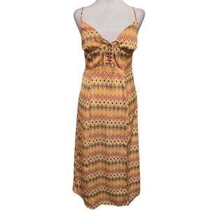 Urban Outfitters Satin Effects‎ Midi Sun Dress Size M